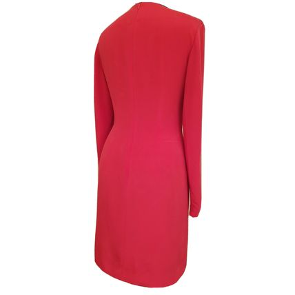 Victoria Secret Moda International Red 100% Silk Dress 8 UK 6 USA