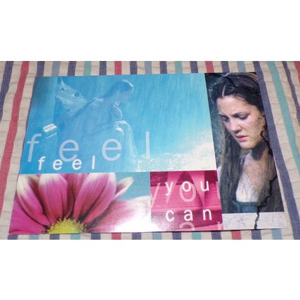 DREW BARRYMORE 1999 EVER AFTER " FEEL YOU CAN" POST CARD