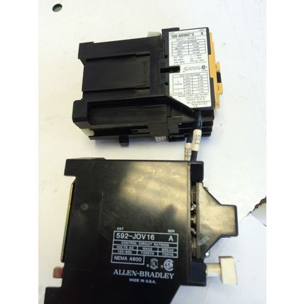 ALLEN BRADLEY 592 JOV16,ALLEN-BRADLEY 100-A09NZ*3 B,24V DC Overload Relay,BC