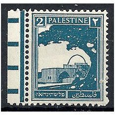 Palestine 1927 SG90 2m Greenish Blue Mounted Mint .. .