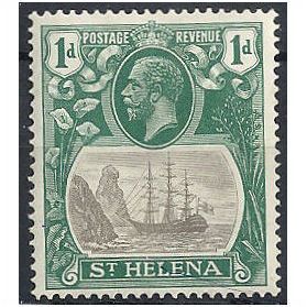 St Helena 1922 SG98 1d Grey & Green Mounted Mint .. .