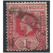 Northern Nigeria 1912 SG41 1d Red Fine Used . ..