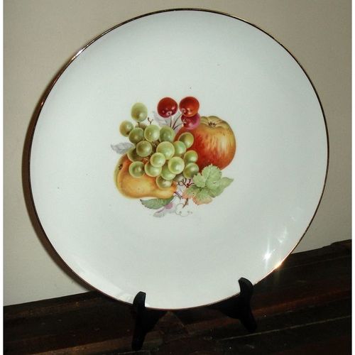 Vintage HUTSCHENREUTHER Bavaria Large Porcelain Fruit Plate Platter Tray Germany