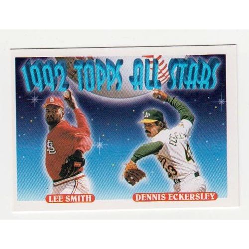 1993 Topps Dennis Eckersley- Lee Smith All Star card #411- Factory Set Fresh!