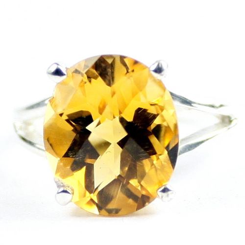 Citrine, 925 Sterling Silver Ring, SR132