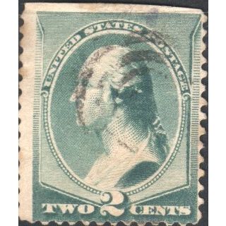 USA 1887 2c green - Washington (after bust by Houdon) - used