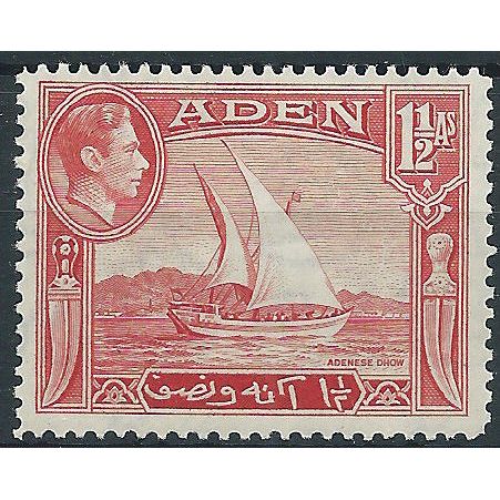Aden 1939 SG19 1 1/2a Scarlet Mounted Mint.. .