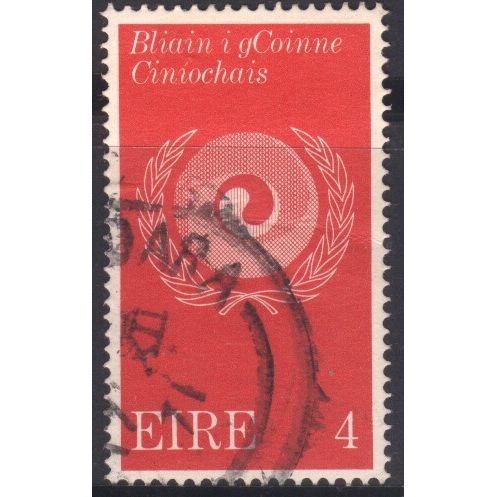 Ireland 1971 - SG307 - 4p red - Racial Harmony Symbol - used