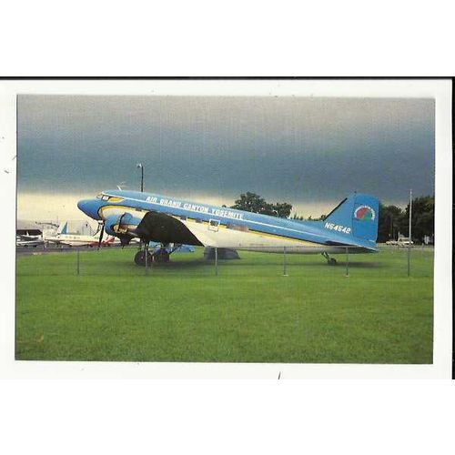 Aviation AIR GRAND CANYON YOSEMITE DC-3C Postcard by Mary Jayne (MJ1011)