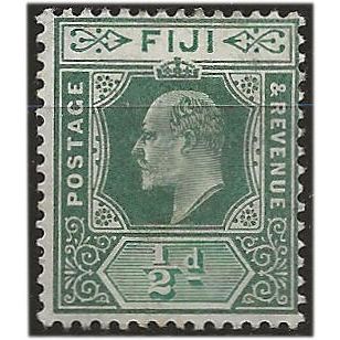 Fiji 1906 SG118 1/2d Green Mounted Mint . ..