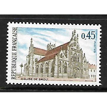 FRANCE 1969 45c BROU CHURCH SG 1814 M / MINT#
