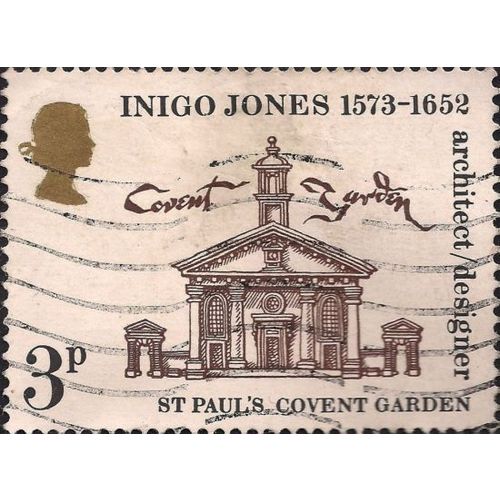 GB, Inigo Jones, St Pauls Covent Garden, white 1973, 3p, #4