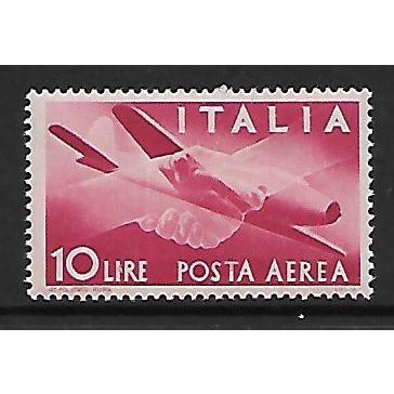 ITALY 1945 AIR 10L RED CAPRONI CAMPINI JET SG 674 M / MINT