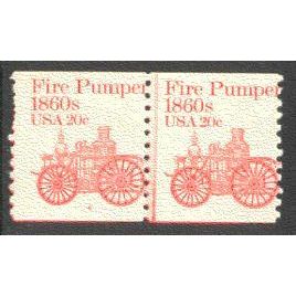 1908 20c Fire Pumper Average MNH Dry Gum CNP Left 4 V0121