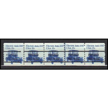 1906av 17c Electric Auto Average MNH Dry Gum PNC 3A/5 Gap 2L AA0156