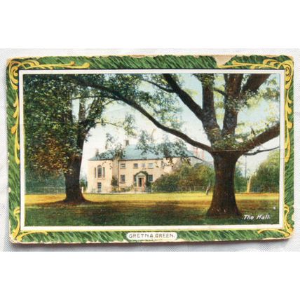 1915 postcard The Hall Gretna Green