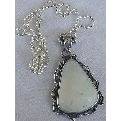 White moon pendant