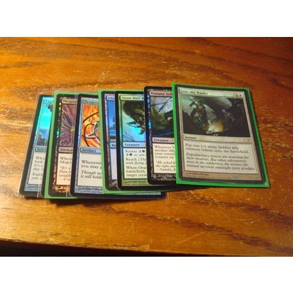 Magic The Gathering, MTG, 8-Cards, 1993-2009 , FOIL .ex/nm, 1-w/crease