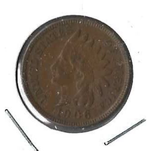 1906 US Indian HEAD Cent AU