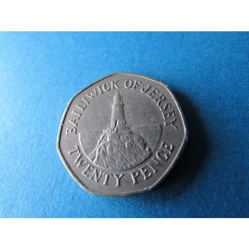 1994 QUEEN ELIZABETH II BAILIWICK OF JERSEY 20 PENCE FREE POST. AD