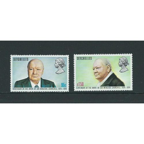 seychelles stamps sg331 mnh sg 331 churchill set