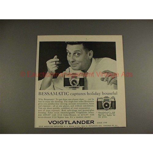 1961 Voigtlander Bessamatic Camera Ad, Holiday Houseful