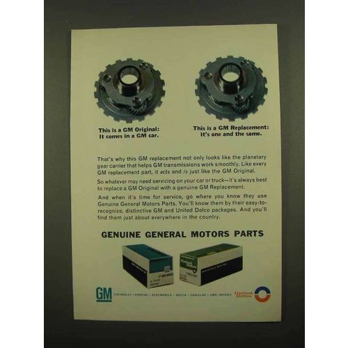 1965 GM Parts Ad - Planetary Gear Carrier