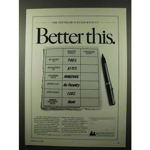 1984 Bradford & Bingley Building Society Ad - Better
