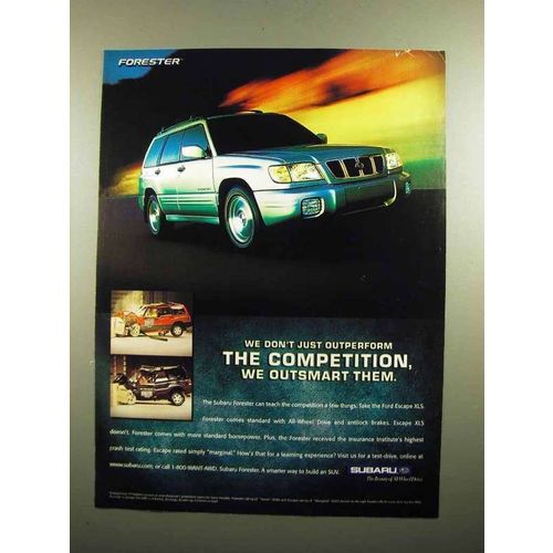 2002 Subaru Forester Ad - We Outsmart Them