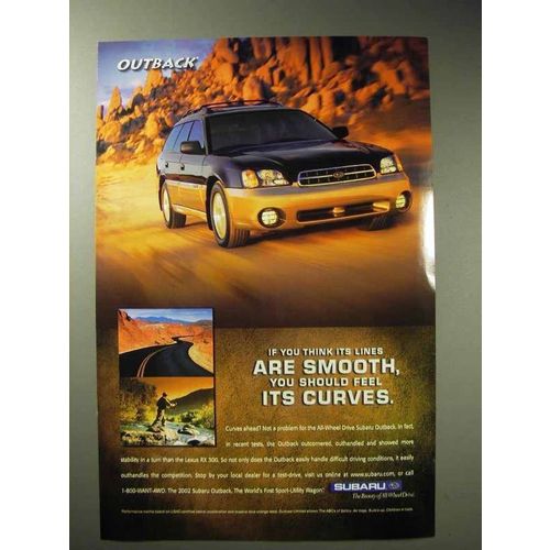 2002 Subaru Outback Ad - Should Feel Its Curves