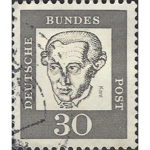 GERMANY, Immanuel Kant, 1724-1804, grey 1961, 30pf, #5