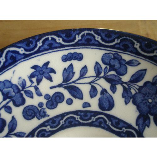 Vintage Royal Doulton Blue & White Saucer