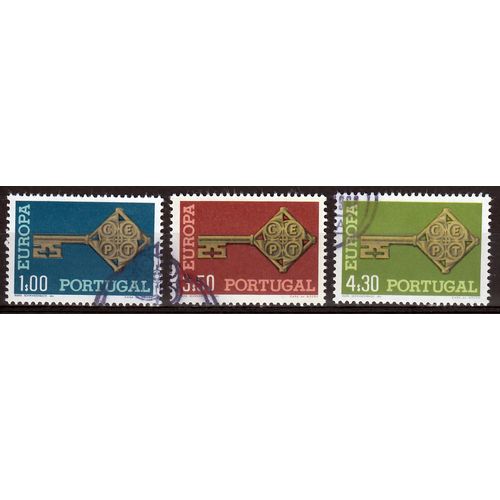 Portugal Europa Cept 1968 gestempeld