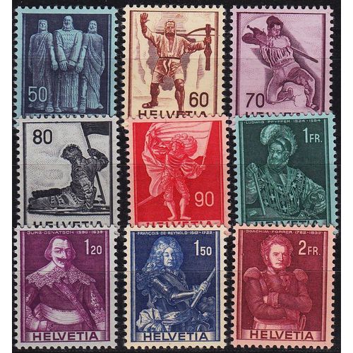 SCHWEIZ SWITZERLAND [1941] MiNr 0377-85 ( **/mnh )