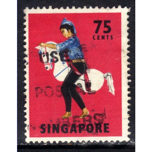 Singapore 1968 - 73 QE2 75ct Tarian Kuda Kepang SG 111 ( J262 )