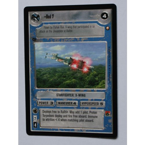 Star Wars CCG: Special Edition Limited # Red 7 (A) 1998 light decipher x-wing