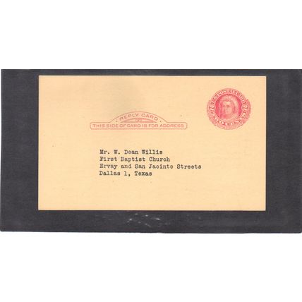 UY13r 2c Martha Washington (Typed Address) CV03681