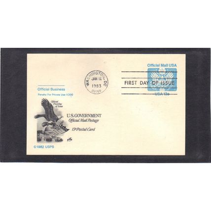 FDC Art Craft UZ3 13c Offical Mail (Cachet-U/A) CV00043