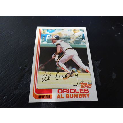 1982 Topps Card # 265A Al Bumbry Excellent-Mint (6) Baltimore Orioles