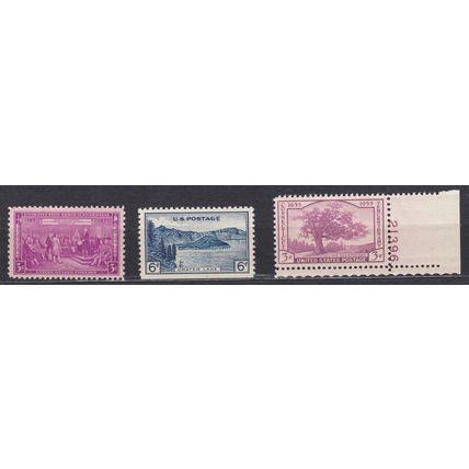 772 3c Connecticut Fine MNH P#S VA0397c