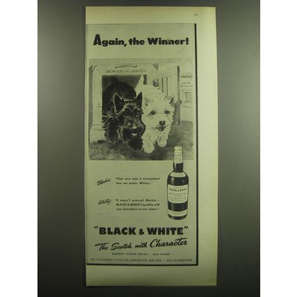 1948 Black & White Scotch Ad - Again, the Winner!