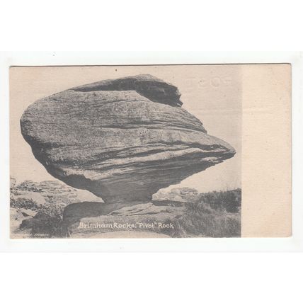 Brimham Rocks Pivot Rock Postcard North Yorkshire