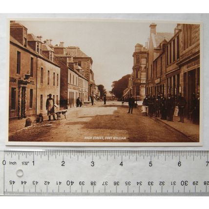 modern postcard High Street, Fort William c.1892