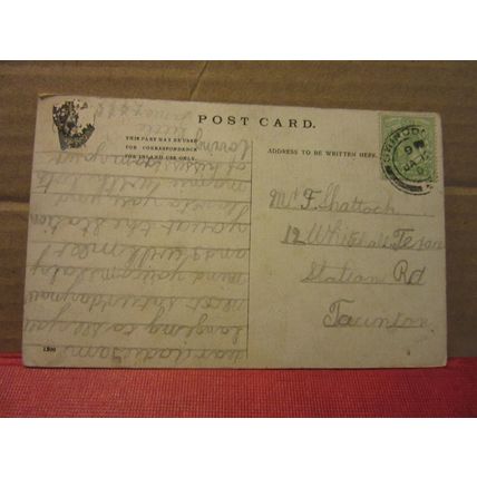 HOUSES OF PARLIAMENT, WESTMINSTER, LONDON used antique postcard. c.1909 pm (a) =