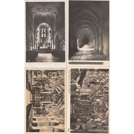 Regensburg Germany 8x Antique Altar Kirche Religious Postcard s