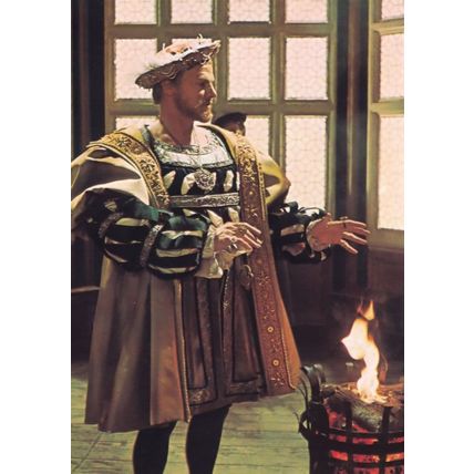 Keith Mitchell The Six Wives Of Henry VIII BBC TV Rare Postcard