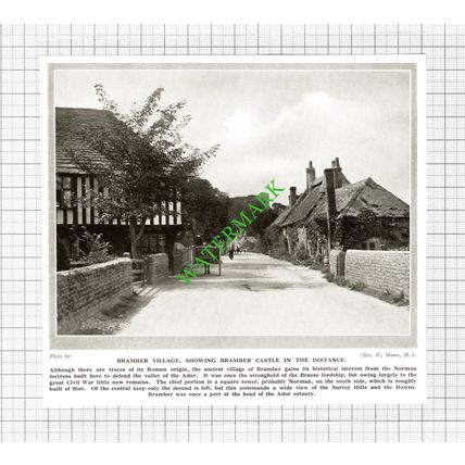 Bramber Village - 1920's Cutting