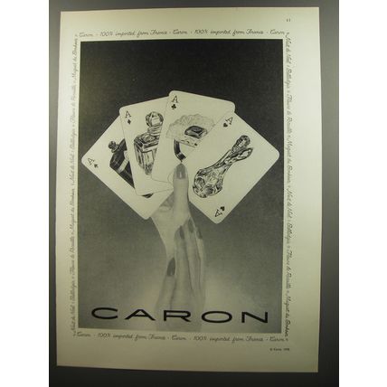 1953 Caron Perfume Advertisement