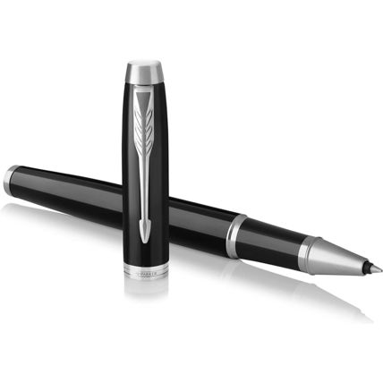 Parker IM Rollerball Pen 1975540, Black Laquer, / Chrome Fine Point [New&Sealed]