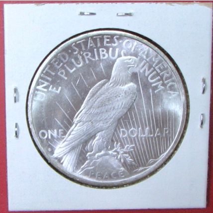 1927-D Peace Dollar. This Coin is a replica and contains NO precious metal.